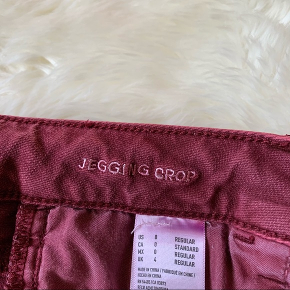 American Eagle Red Jegging Crop Size 0 - Picture 7 of 12